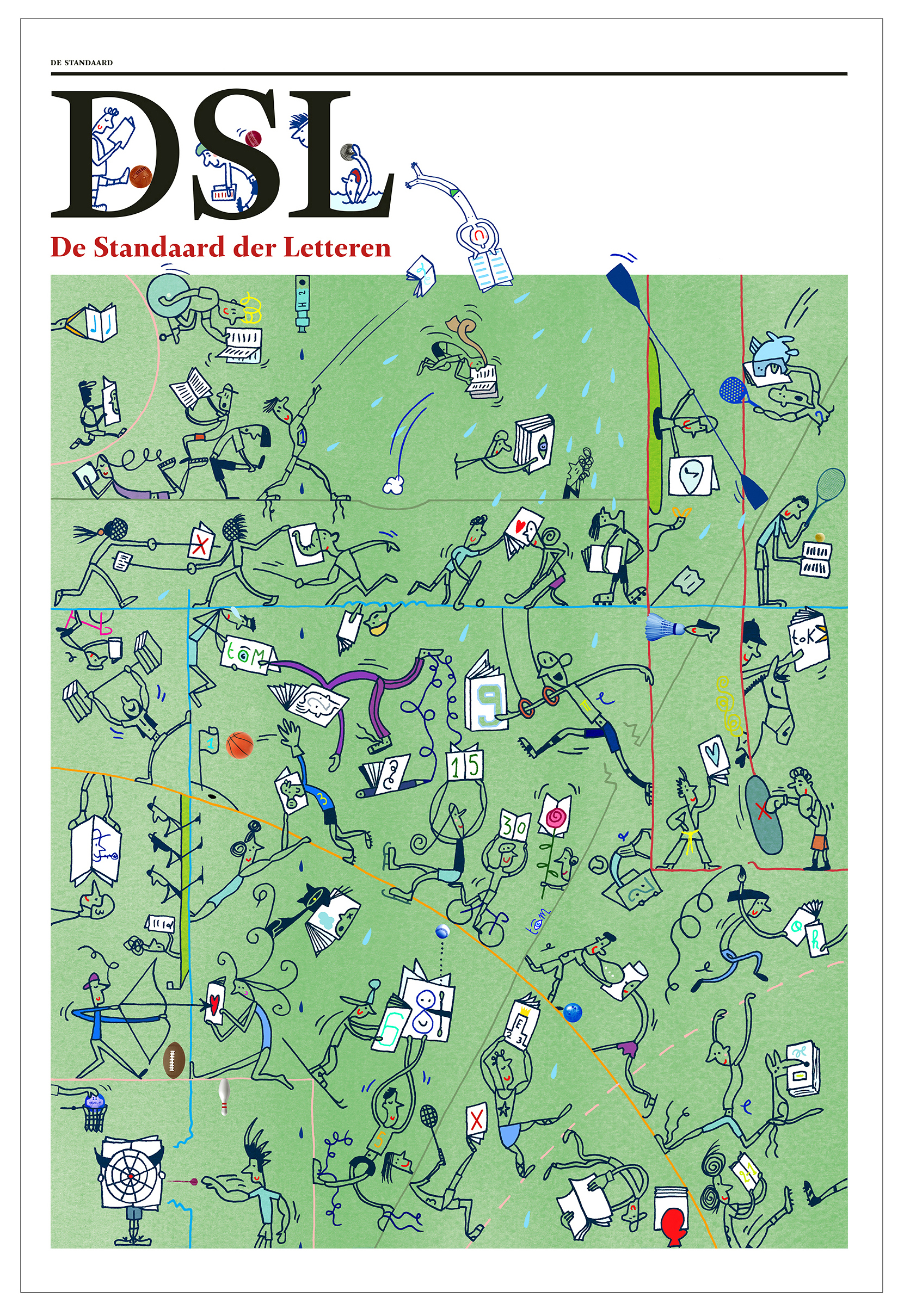 cover illustration De Standaard der Letteren